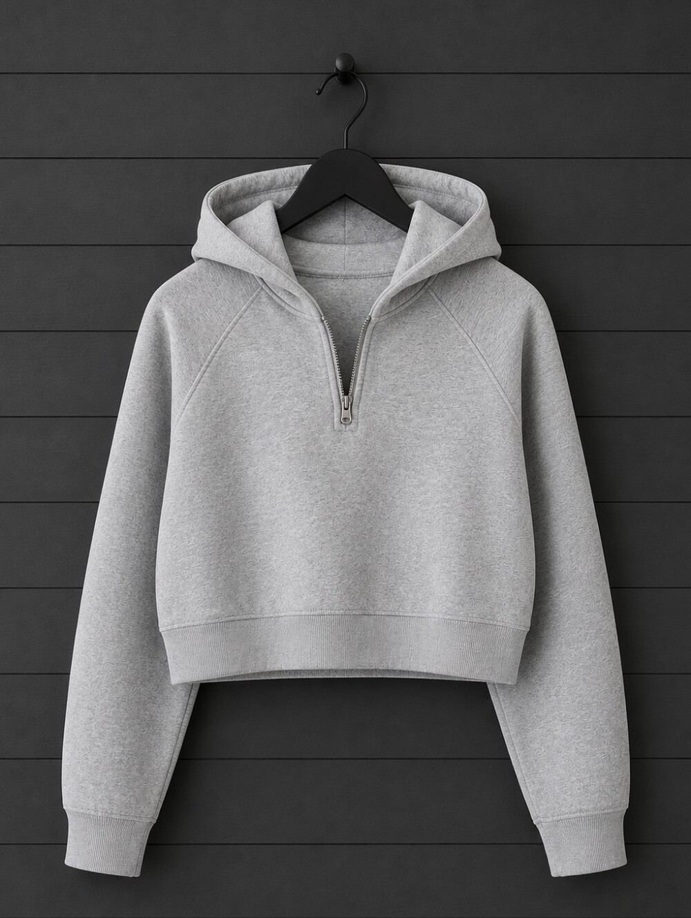 Vuori Relaxed Crop Half Zip Hoodie Gray Size Small - Picture 4 of 7
